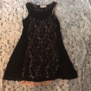 Free People Black Lace Dress
